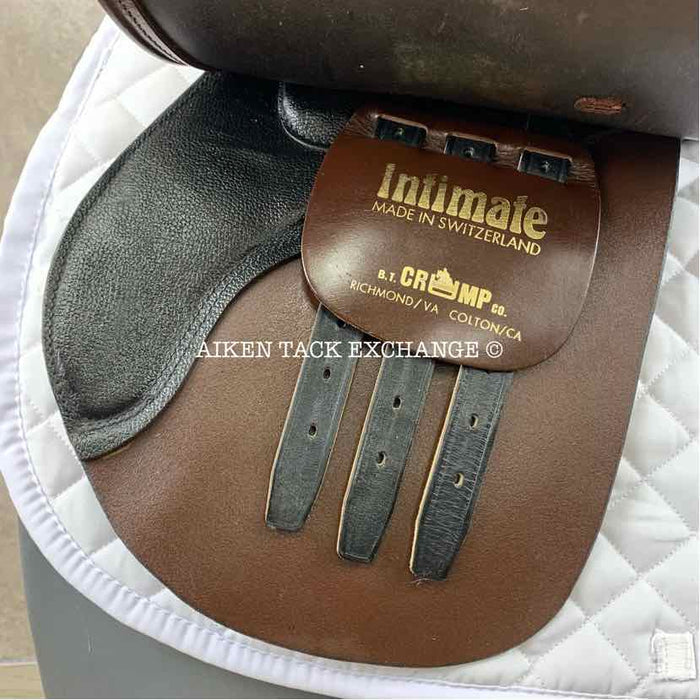 **SOLD** BT Crump Intimate Close Contact Jump Saddle, 17.5" Seat, Medium Wide Tree, Foam Panels