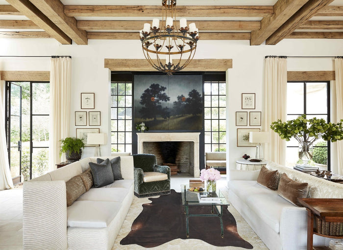 Solid Black Cowhide Rug #B3044