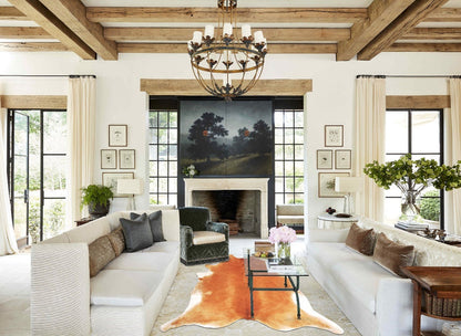 Solid Brown Cowhide Rug #B3046