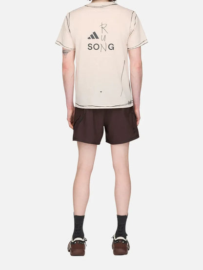 ADIDAS ORIGINALS Song For the Mute x adidas ADI365 Running Short - Aurora Coffee - Shorts ŞORT