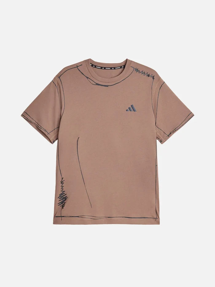 ADIDAS ORIGINALS Song For the Mute x adidas ADI365 Running T-Shirt- Trace Brown - T-Shirts T-SHIRT