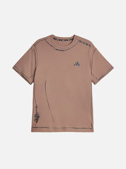 ADIDAS ORIGINALS Song For the Mute x adidas ADI365 Running T-Shirt- Trace Brown - T-Shirts T-SHIRT