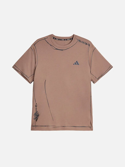 ADIDAS ORIGINALS Song For the Mute x adidas ADI365 Running T-Shirt- Trace Brown - T-Shirts T-SHIRT