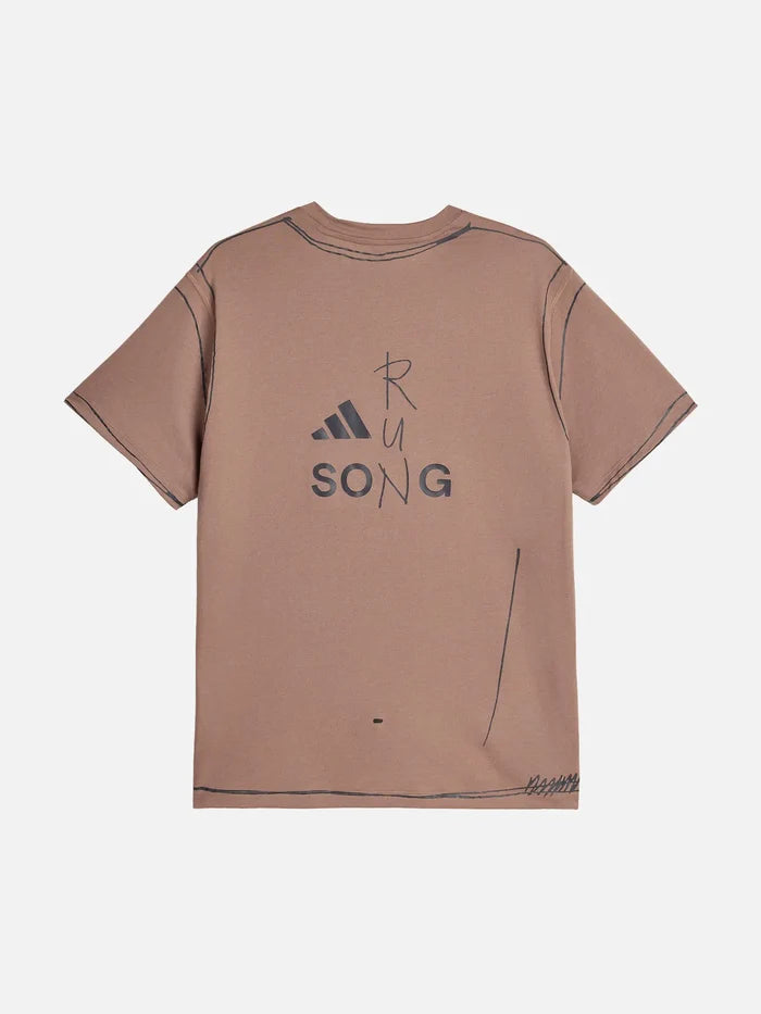 ADIDAS ORIGINALS Song For the Mute x adidas ADI365 Running T-Shirt- Trace Brown - T-Shirts T-SHIRT
