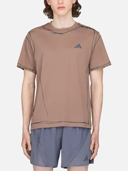 ADIDAS ORIGINALS Song For the Mute x adidas ADI365 Running T-Shirt- Trace Brown - T-Shirts T-SHIRT
