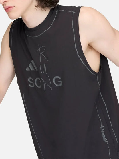 ADIDAS ORIGINALS Song For the Mute x adidas ADI365 Running Tank - Black - Tank Tops ATLET