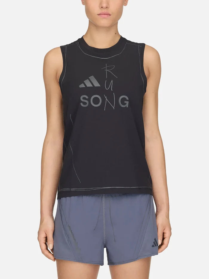 ADIDAS ORIGINALS Song For the Mute x adidas ADI365 Running Tank W - Black - Tank Tops ATLET