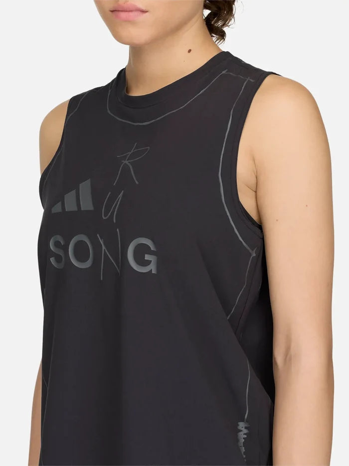 ADIDAS ORIGINALS Song For the Mute x adidas ADI365 Running Tank W - Black - Tank Tops ATLET