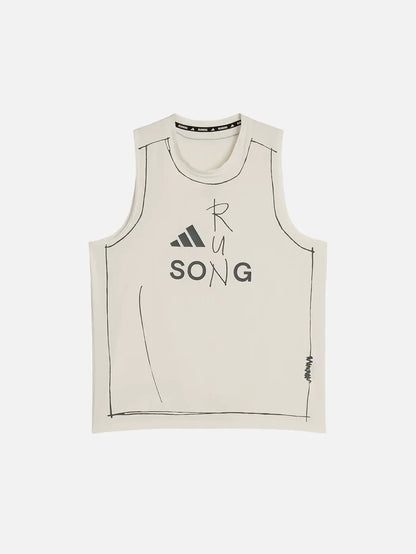 ADIDAS ORIGINALS Song For the Mute x adidas ADI365 Running Tank W - Chalk White - Tank Tops ATLET