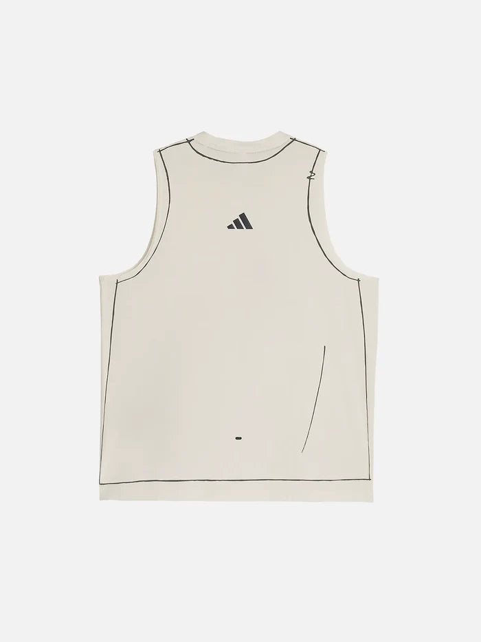 ADIDAS ORIGINALS Song For the Mute x adidas ADI365 Running Tank W - Chalk White - Tank Tops ATLET