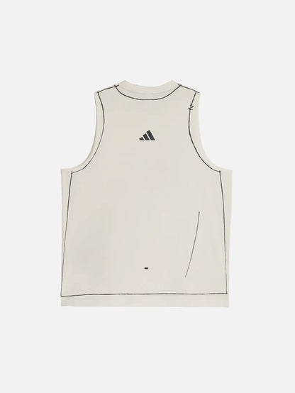 ADIDAS ORIGINALS Song For the Mute x adidas ADI365 Running Tank W - Chalk White - Tank Tops ATLET