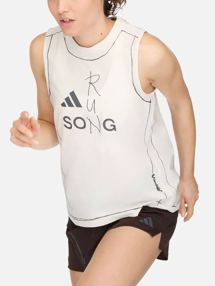 ADIDAS ORIGINALS Song For the Mute x adidas ADI365 Running Tank W - Chalk White - Tank Tops ATLET