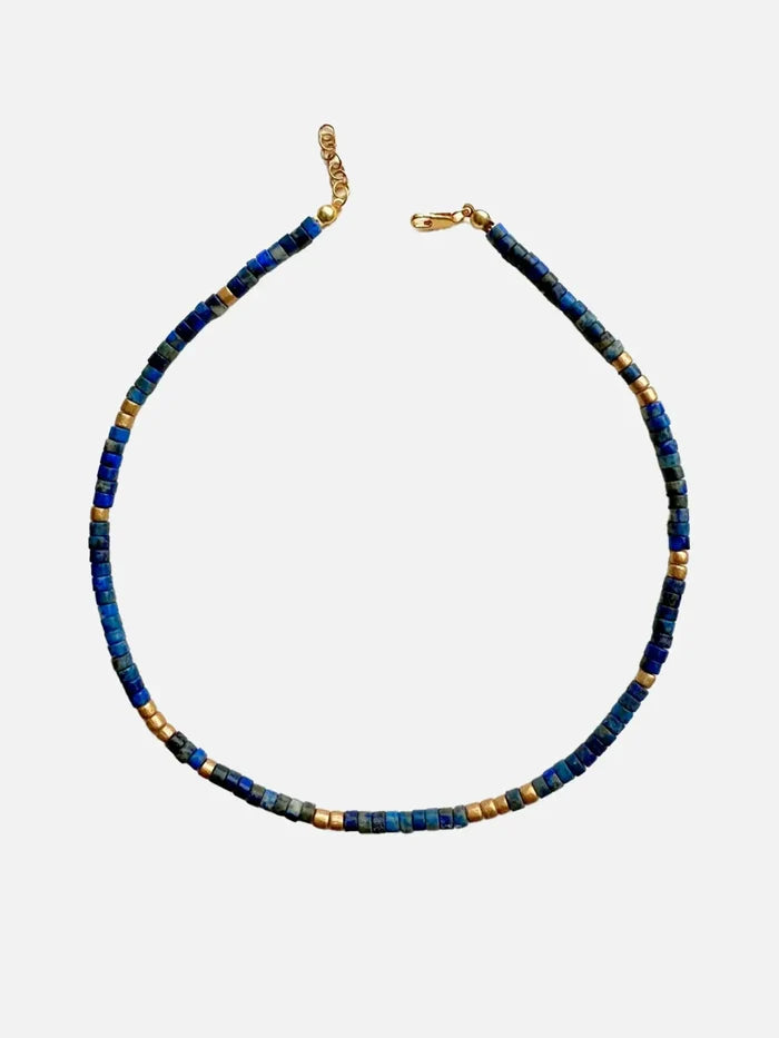 L'ATELIER DES PERLES Soul Lapis Lazuli ve Ahşap Boncuklu Kolye - Necklaces KOLYE
