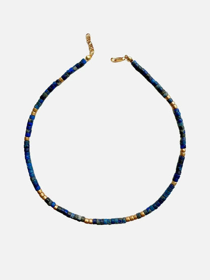 L'ATELIER DES PERLES Soul Lapis Lazuli ve Ahşap Boncuklu Kolye - Necklaces KOLYE
