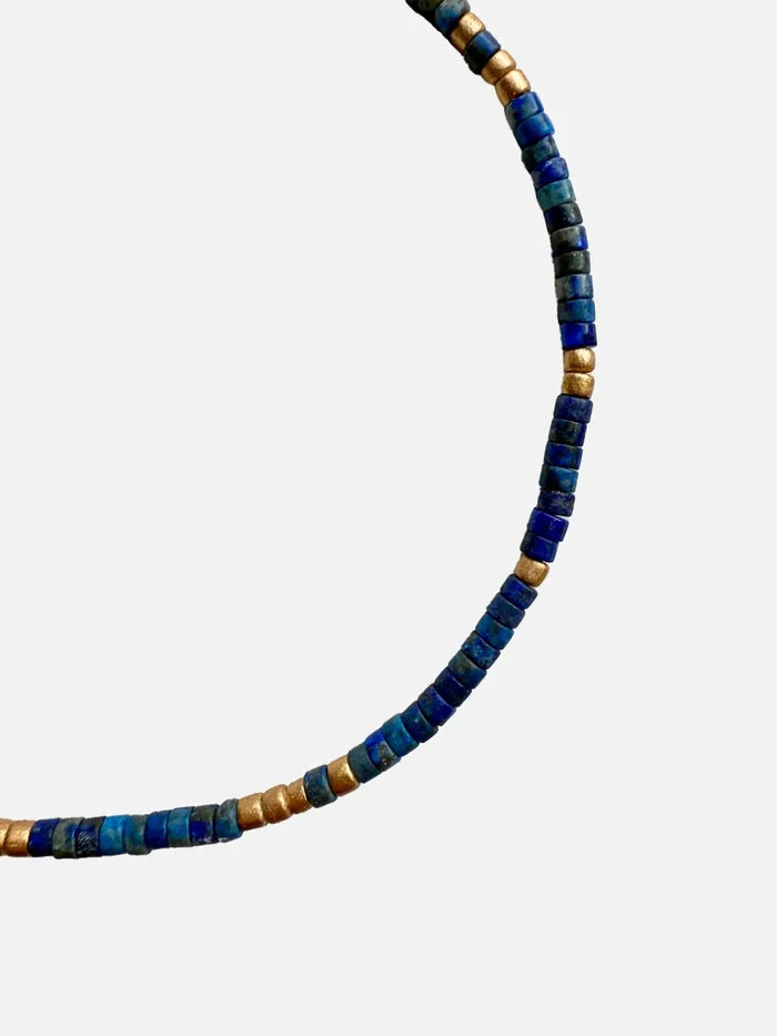 L'ATELIER DES PERLES Soul Lapis Lazuli ve Ahşap Boncuklu Kolye - Necklaces KOLYE