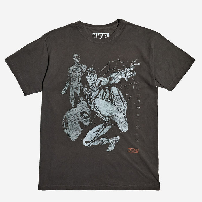 Spider-Man Sketch Zine Vintage Soft Tee - Heroes & Villains-Marvel-T-Shirt