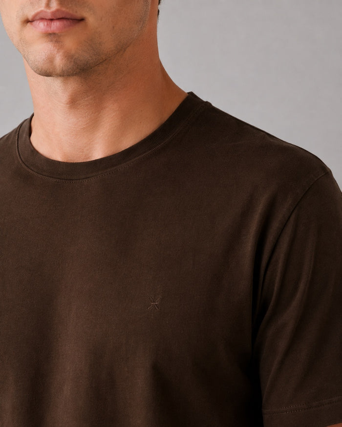 Clean Cut Copenhagen STABLE T-SHIRT T-shirts S/S Dark Brown