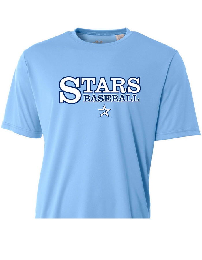 Stars Baseball Powder/Navy Performance Shirt