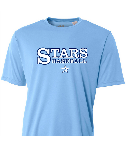 Stars Baseball Powder/Navy Performance Shirt