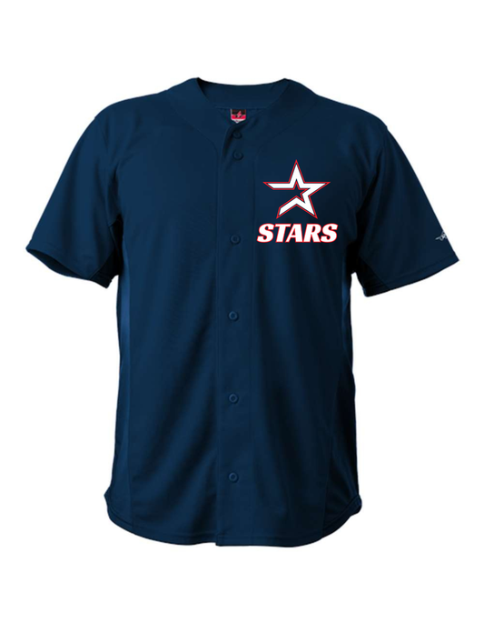 Stars Navy Full Button Fan Jersey