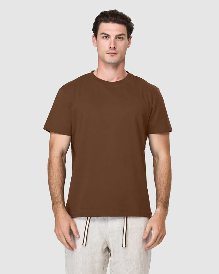 STNDRD. Brown Tee - Men's T-Shirts at Menzclub