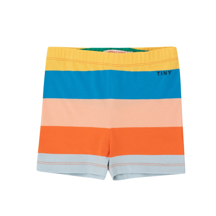 Stripes Shorts Papaya
