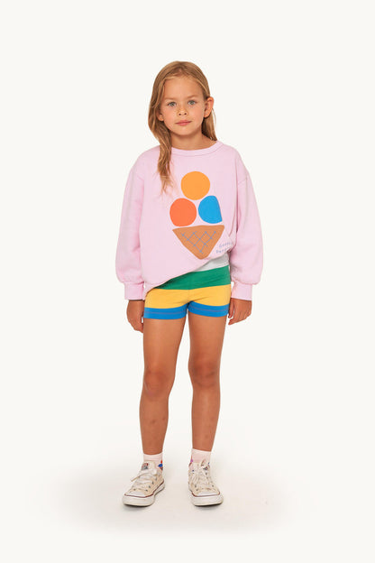 Stripes Shorts Papaya