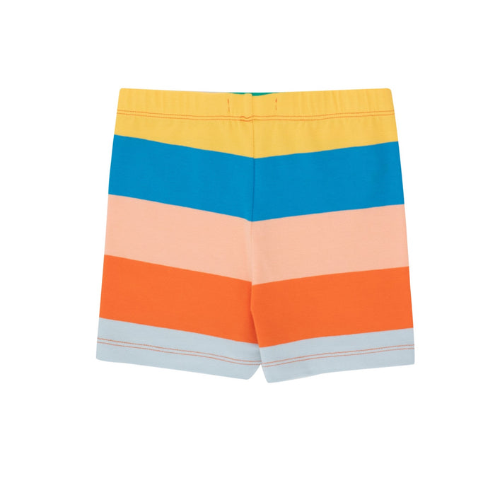 Stripes Shorts Papaya