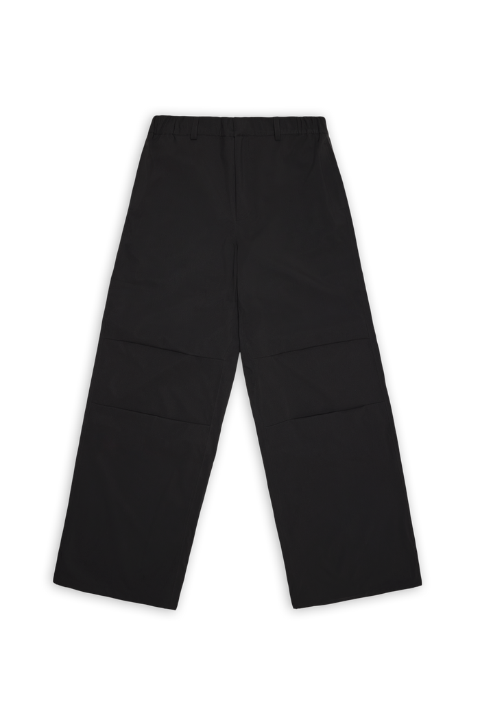 RAINS Suva Hardshell Pants Wide Black Pants