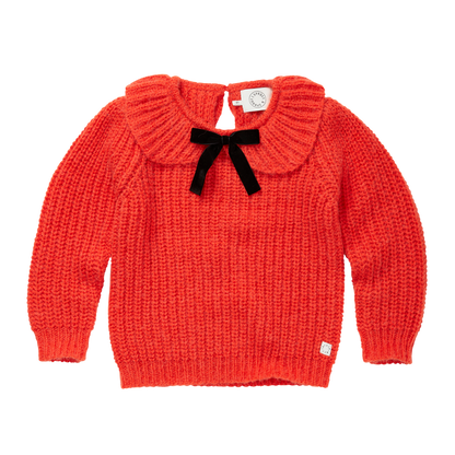 Sweater Peter Pan Collar Tomato