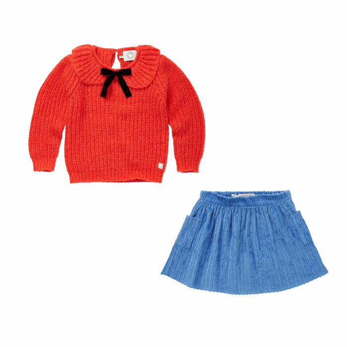 Sweater Peter Pan Collar Tomato