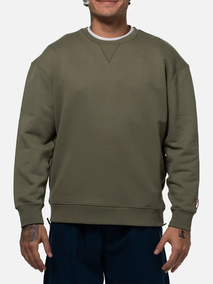 BETWEEN SIDES Sweatshirt - Khaki - Sweatshirts SWEATSHIRT