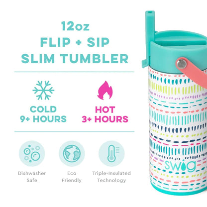 Swig- DIPSY DOTS FLIP SIP SLIM TUMBLER - Findlay Rowe Designs