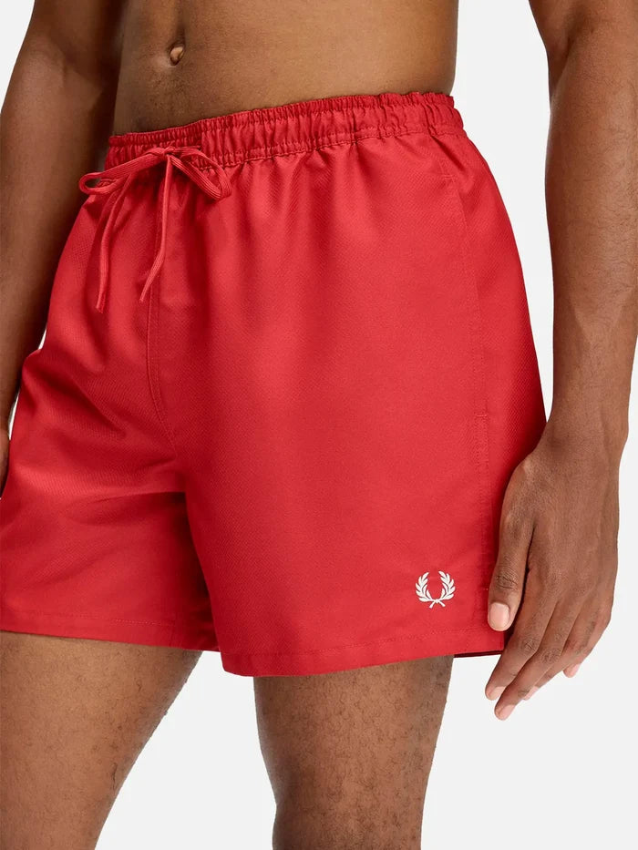 FRED PERRY Swimshorts - Burnt Red - Swim Boxers DENİZ ŞORTU