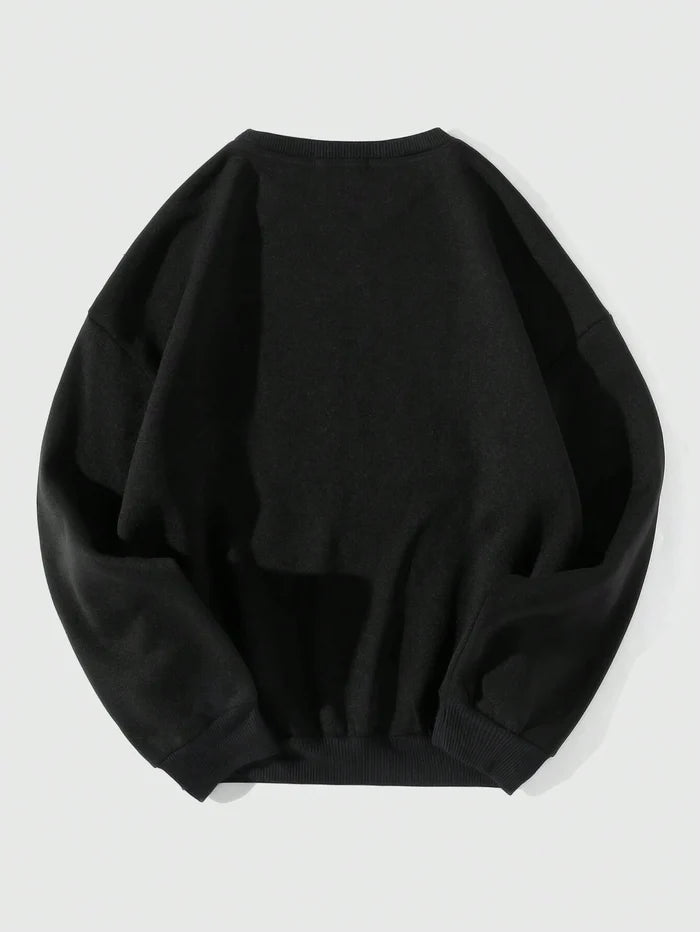 SXV 'human anatomy’ Printed Cool Aesthetic Drop Shoulder Oversized Baggy Sweatshirt