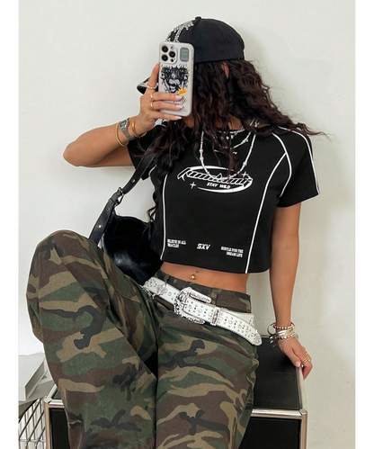SXV piping crop top
