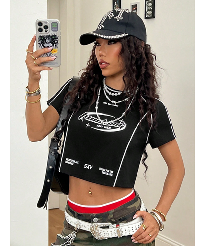 SXV piping crop top