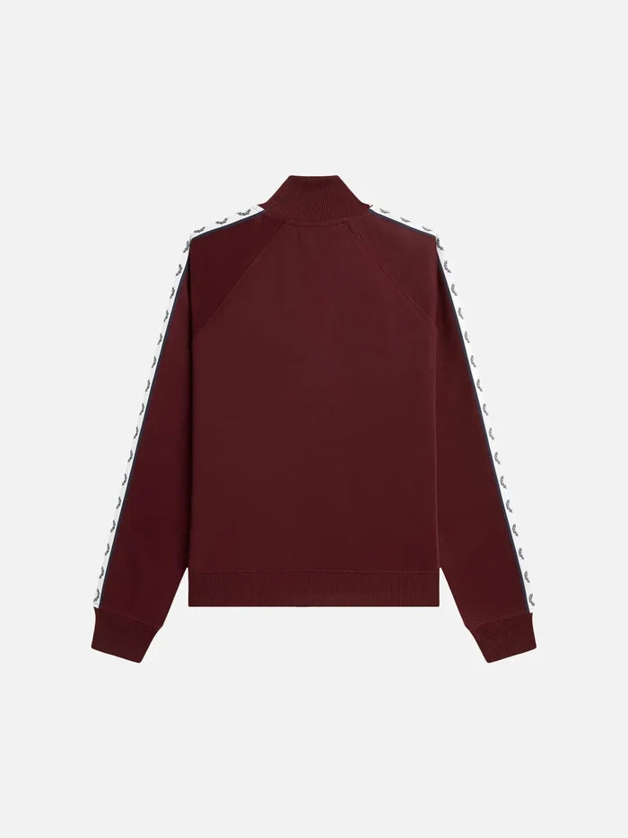 FRED PERRY Taped Track Jacket - Oxblood - Track Jackets EŞOFMAN ÜSTÜ