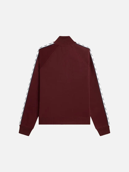 FRED PERRY Taped Track Jacket - Oxblood - Track Jackets EŞOFMAN ÜSTÜ
