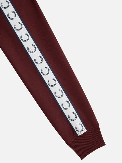 FRED PERRY Taped Track Jacket - Oxblood - Track Jackets EŞOFMAN ÜSTÜ