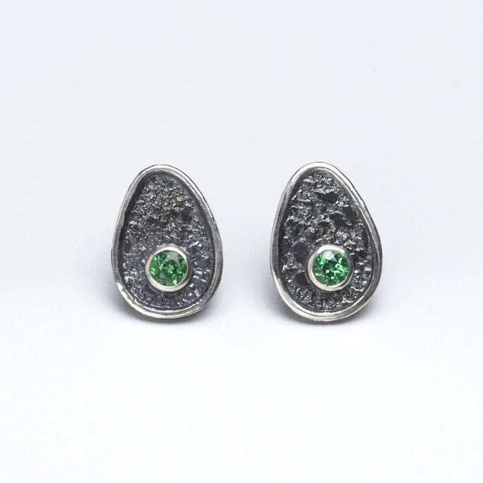 Teardrops with Tsavorite Garnets