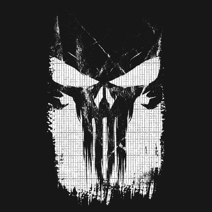 The Punisher Logo Forge Heavyweight Boxy Tee - Heroes & Villains-Marvel-T-Shirt
