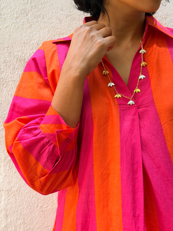 Three Petal Charm Necklace