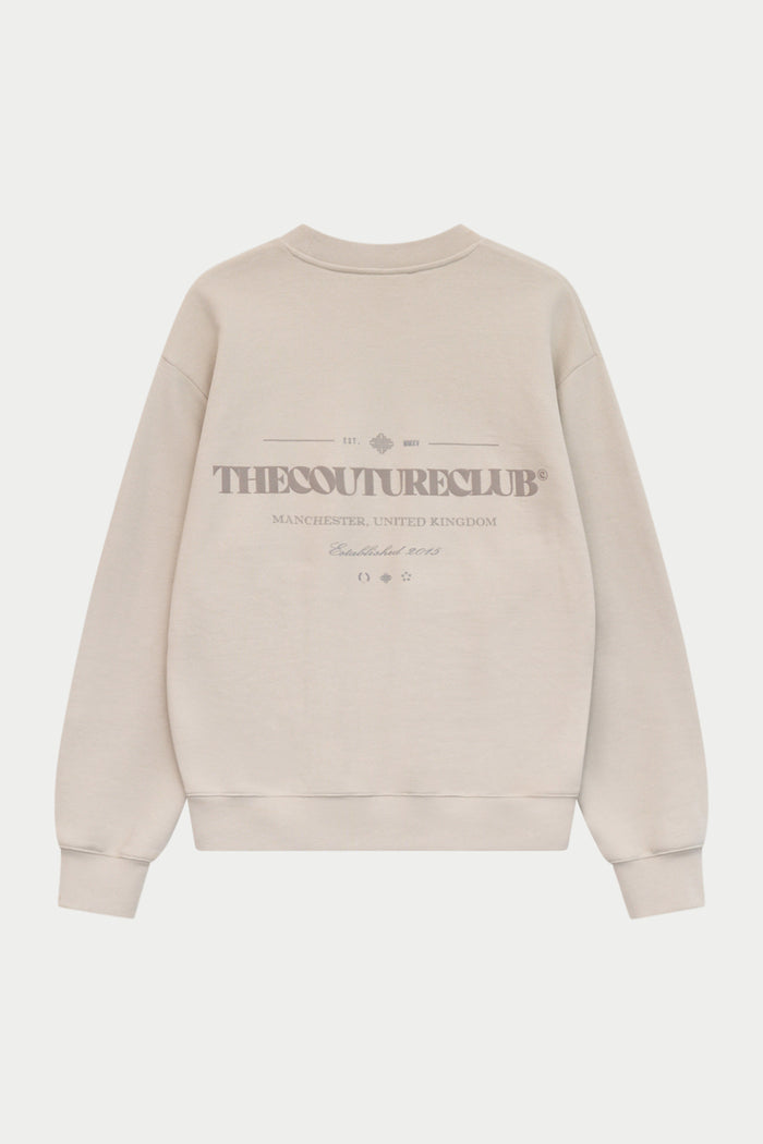 TONAL COPYRIGHT MULTI GRAPHIC CREW - STONE