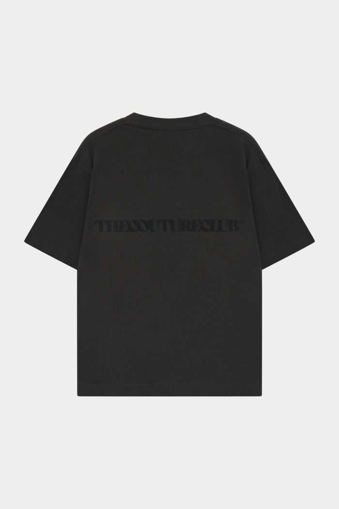 TONAL COPYRIGHT MULTI GRAPHIC T-SHIRT - CHARCOAL