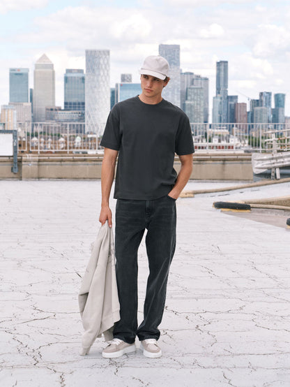 TONAL COPYRIGHT MULTI GRAPHIC T-SHIRT - CHARCOAL