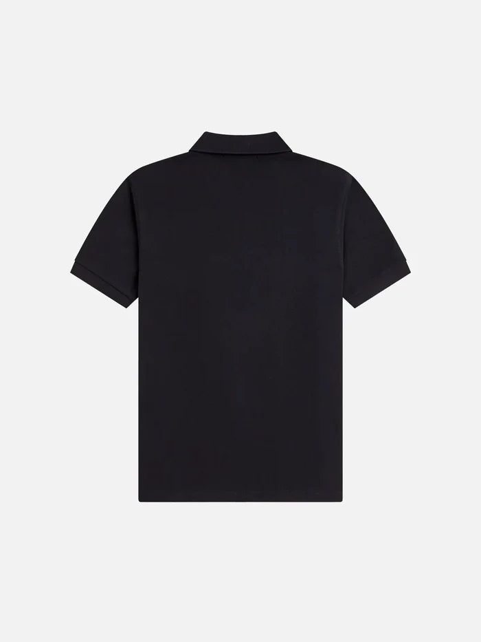 FRED PERRY Tramline Polo Shirt - Black - Polos T-SHIRT