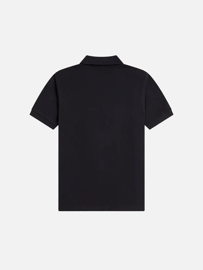 FRED PERRY Tramline Polo Shirt - Black - Polos T-SHIRT