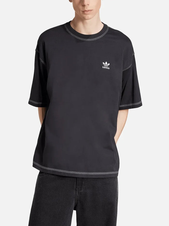 ADIDAS ORIGINALS Trefoil Essentials T-Shirt - Black - T-Shirts T-SHIRT