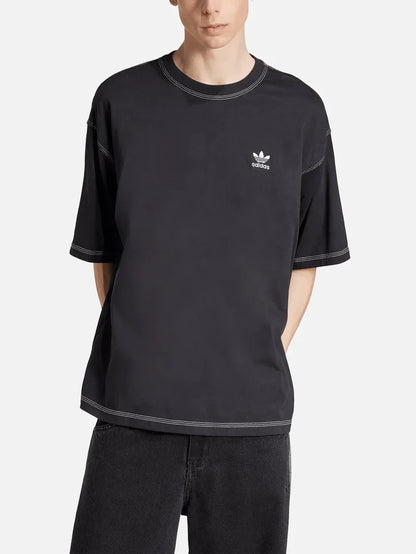ADIDAS ORIGINALS Trefoil Essentials T-Shirt - Black - T-Shirts T-SHIRT
